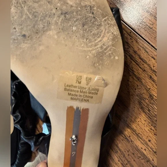 Sam Edelman black sling back sandals size 7 - Picture 7 of 8